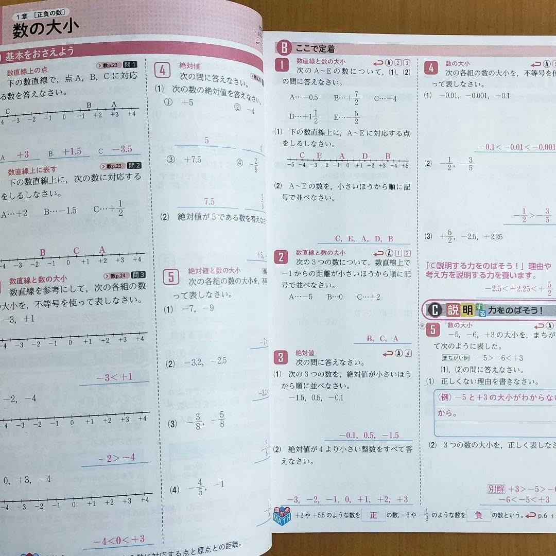 Amazon | 2024年度版 数学の問題ノート1 東京書籍版教師用解答と解説